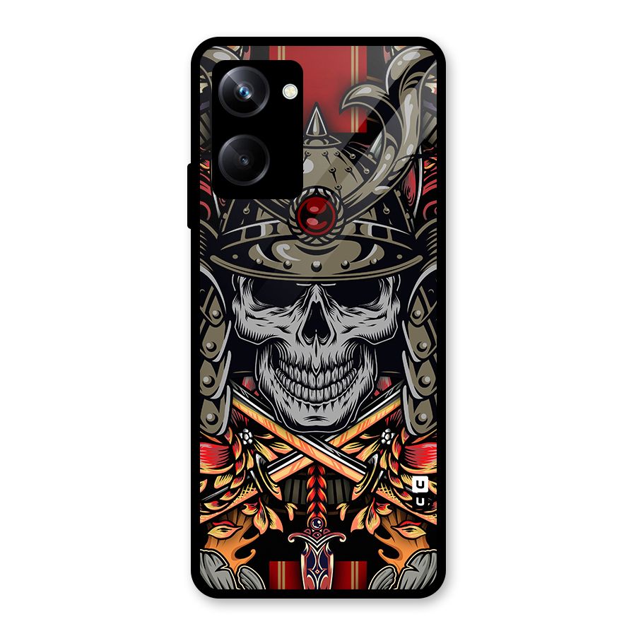 Skull Swords Snakes Glass Back Case for Realme 10 Pro