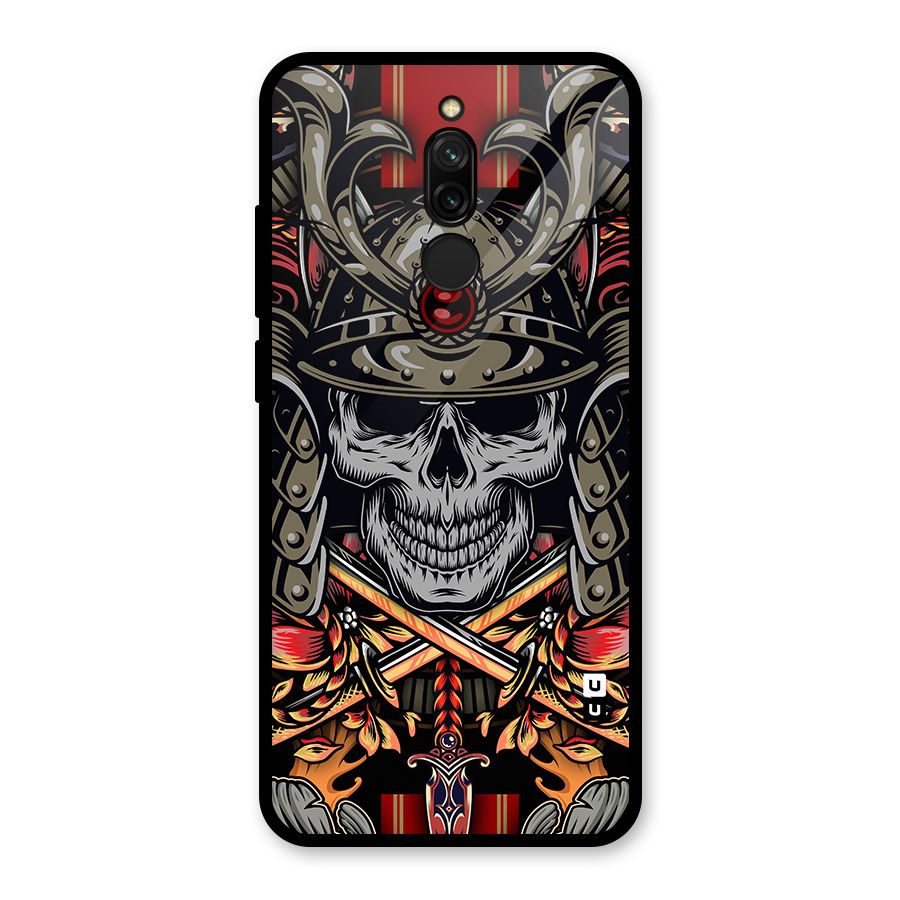 Skull Swords Snakes Glass Back Case for Redmi 8