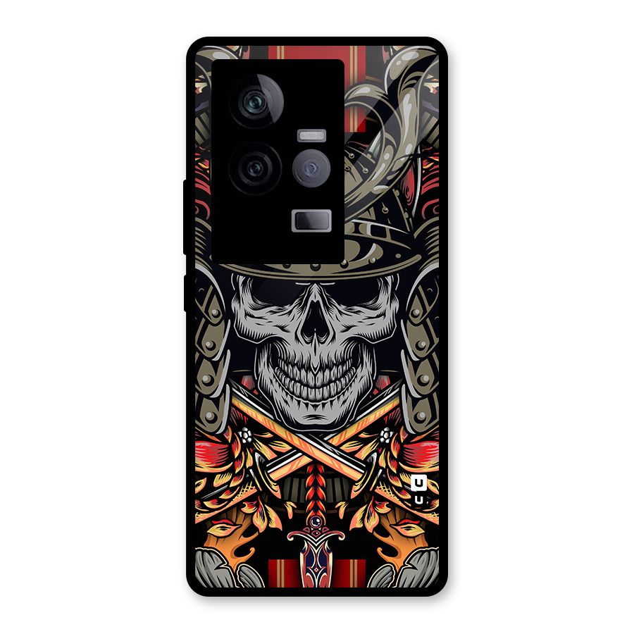 Skull Swords Snakes Glass Back Case for Vivo iQOO 11 5G