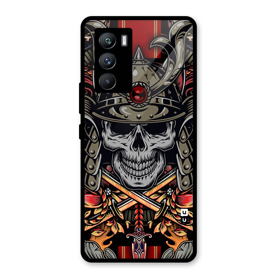 Skull Swords Snakes Glass Back Case for Vivo iQOO 9 SE