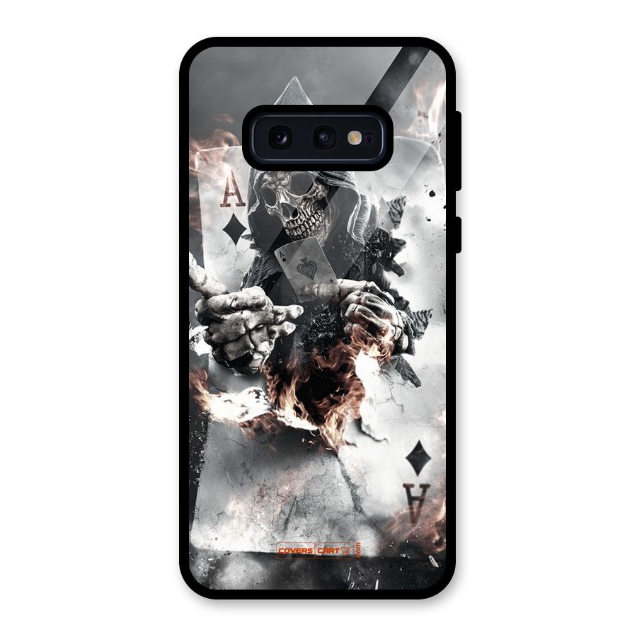 Skull with an Ace Glass Back Case for Galaxy S10e
