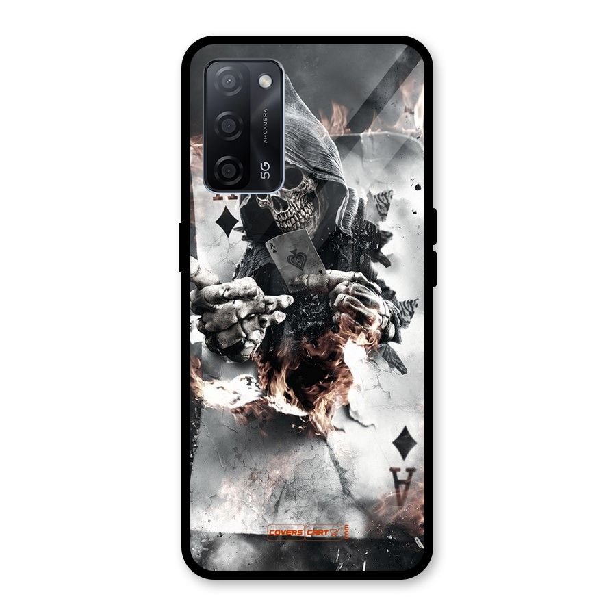 Skull with an Ace Glass Back Case for Oppo A53s 5G