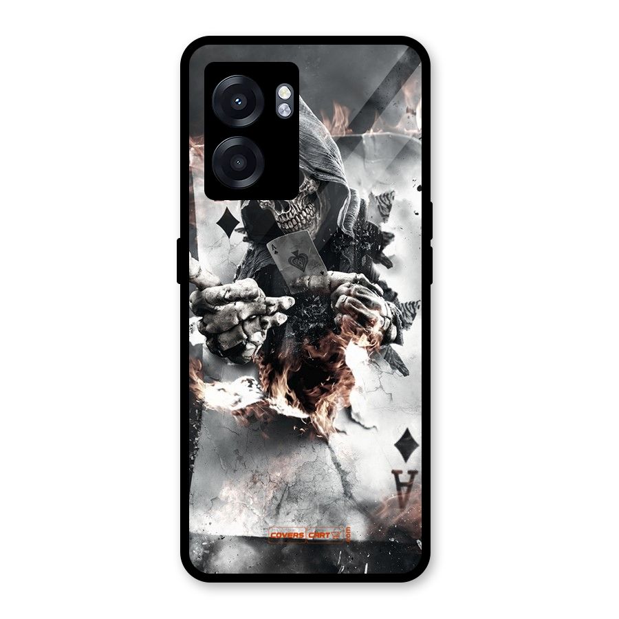 Skull with an Ace Glass Back Case for Oppo K10 (5G)