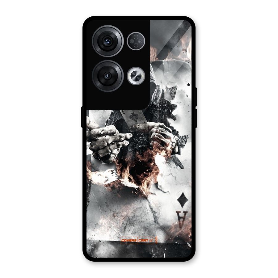 Skull with an Ace Glass Back Case for Oppo Reno8 Pro 5G