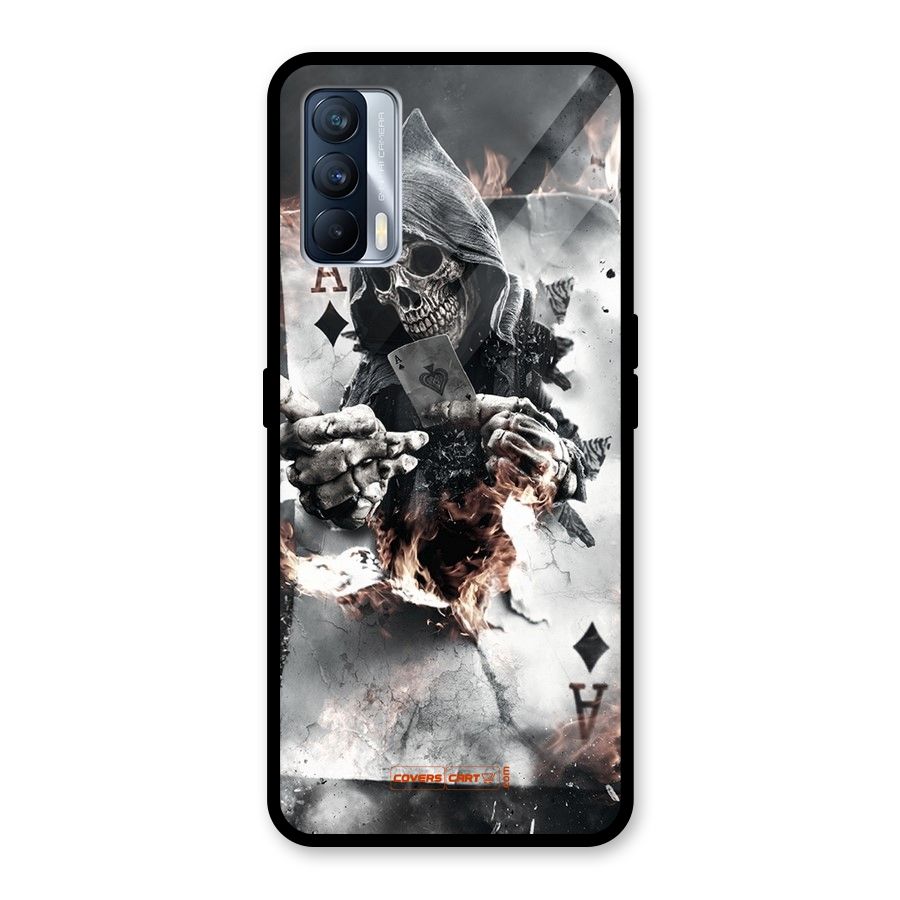 Skull with an Ace Glass Back Case for Realme X7