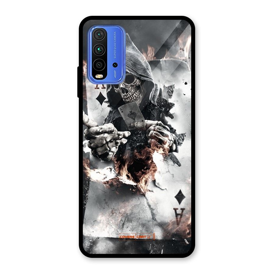 Skull with an Ace Glass Back Case for Redmi 9 Power
