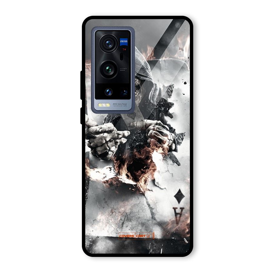 Skull with an Ace Glass Back Case for Vivo X60 Pro Plus