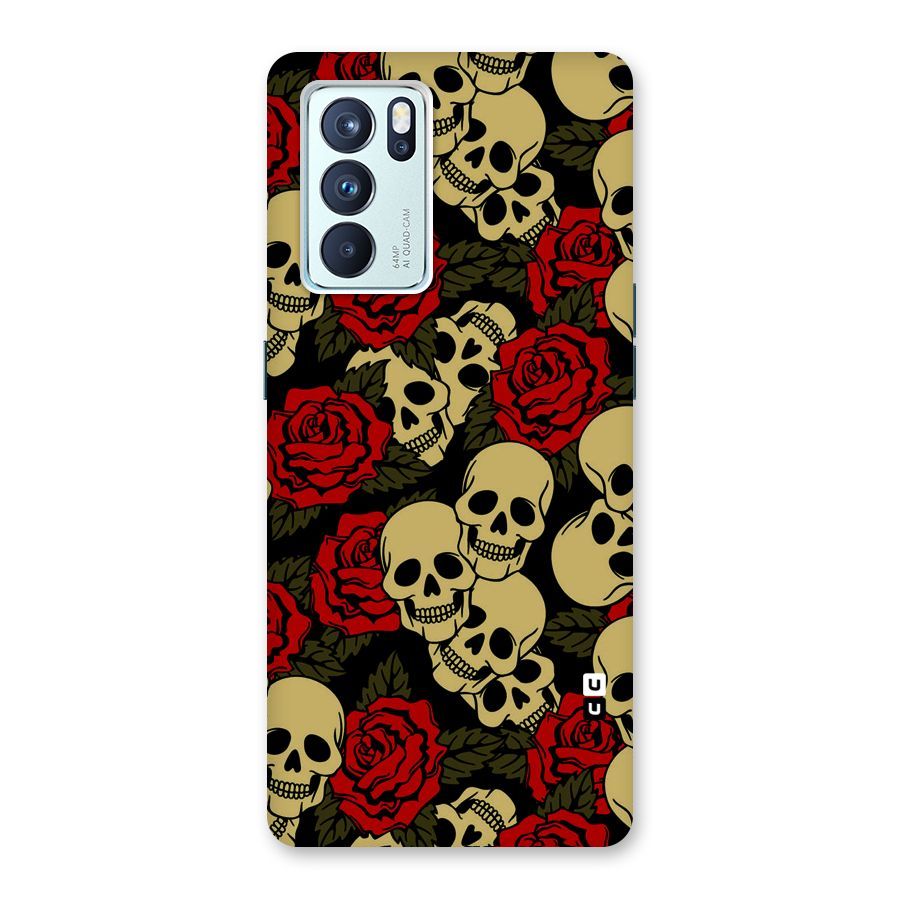 Skulled Roses Back Case for Oppo Reno6 Pro 5G