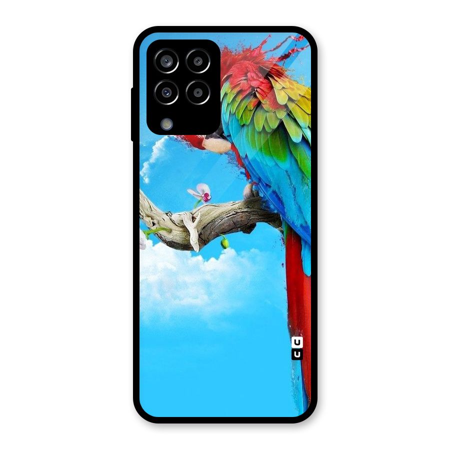 Sky Parrot Glass Back Case for Galaxy M33