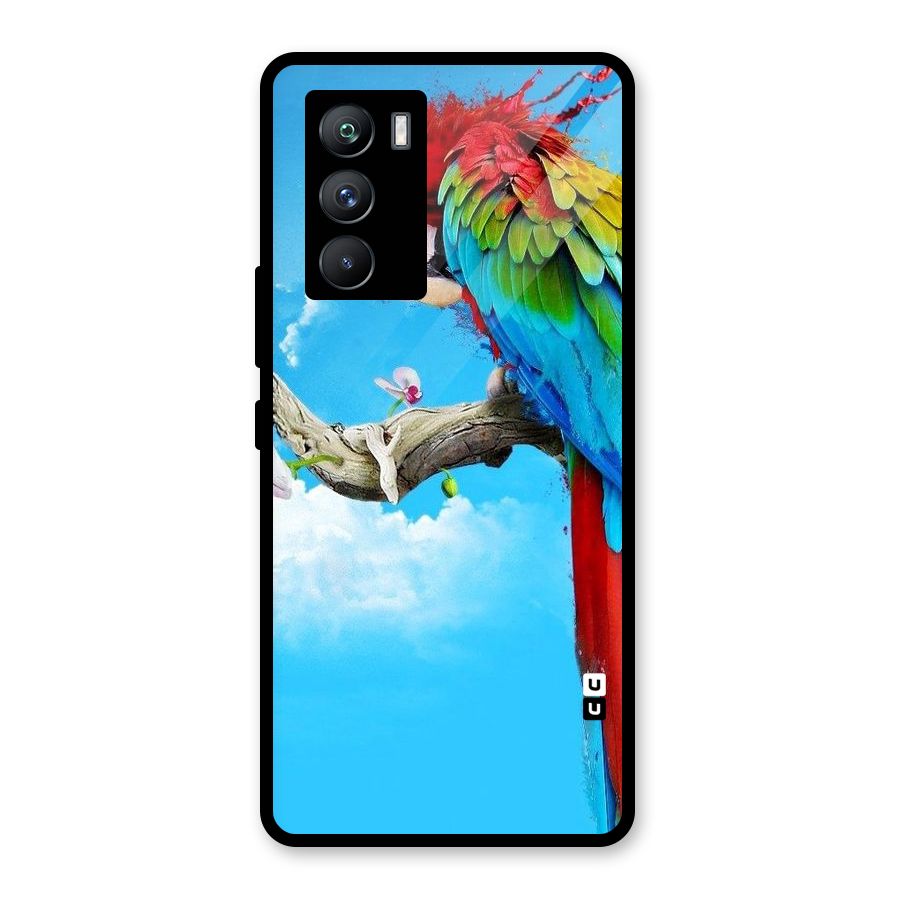 Sky Parrot Glass Back Case for Vivo iQOO 9 SE