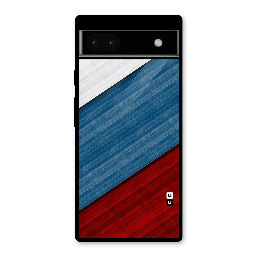 Slant Beautiful Stripe Glass Back Case for Google Pixel 6a