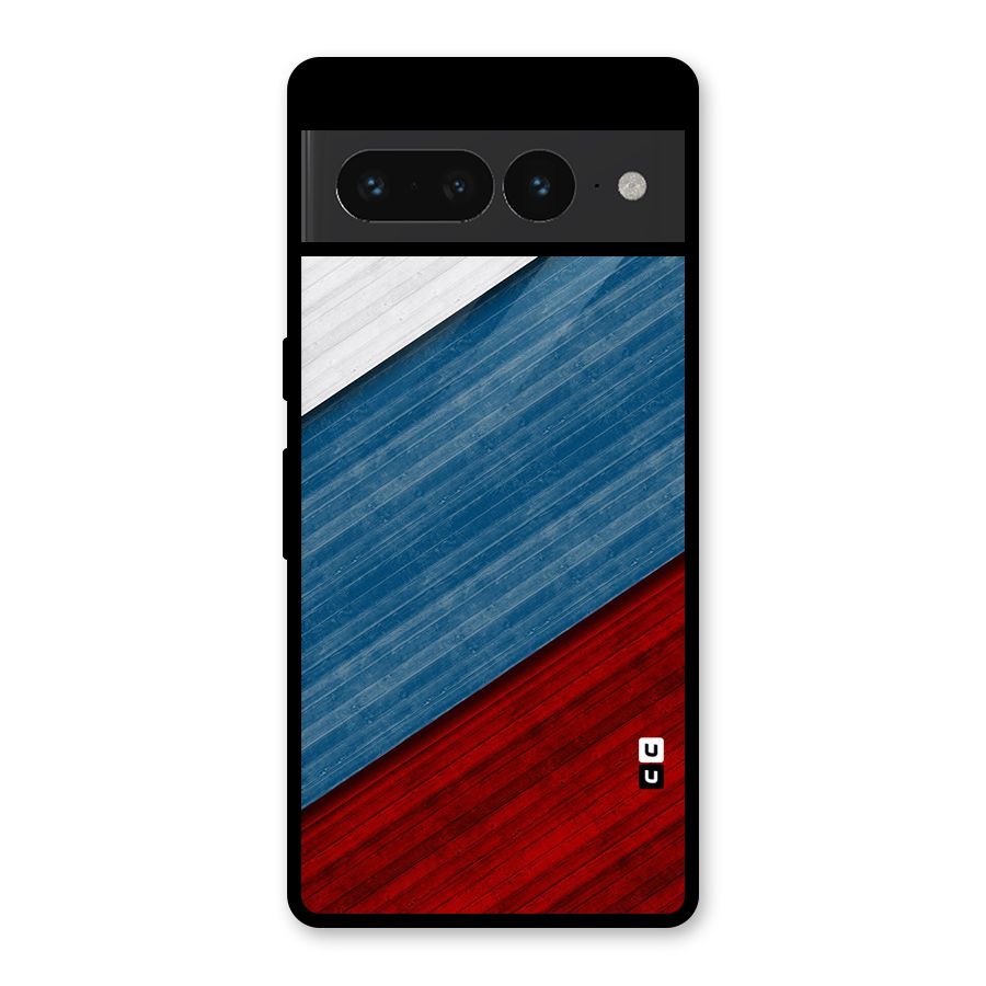 Slant Beautiful Stripe Glass Back Case for Google Pixel 7 Pro