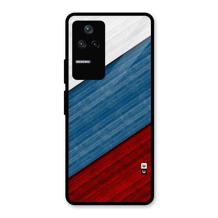 Slant Beautiful Stripe Glass Back Case for Poco F4 5G