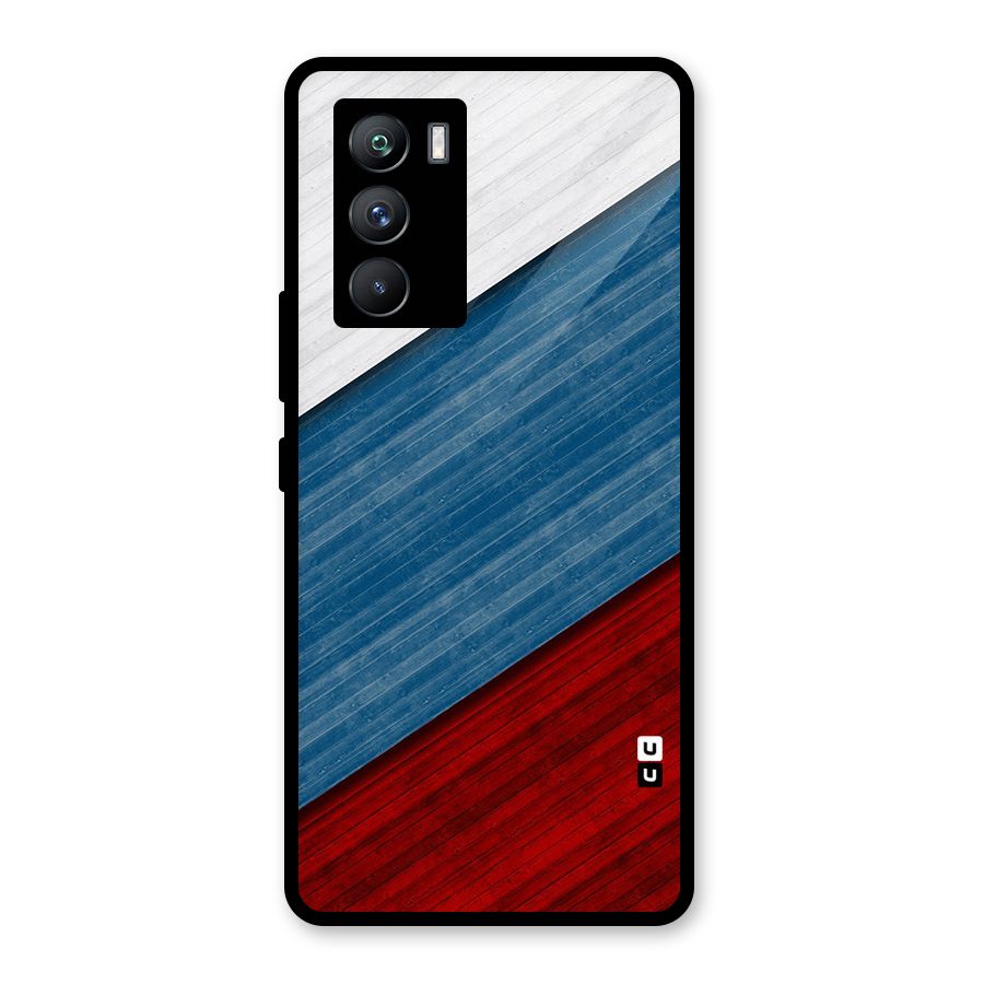Slant Beautiful Stripe Glass Back Case for Vivo iQOO 9 SE