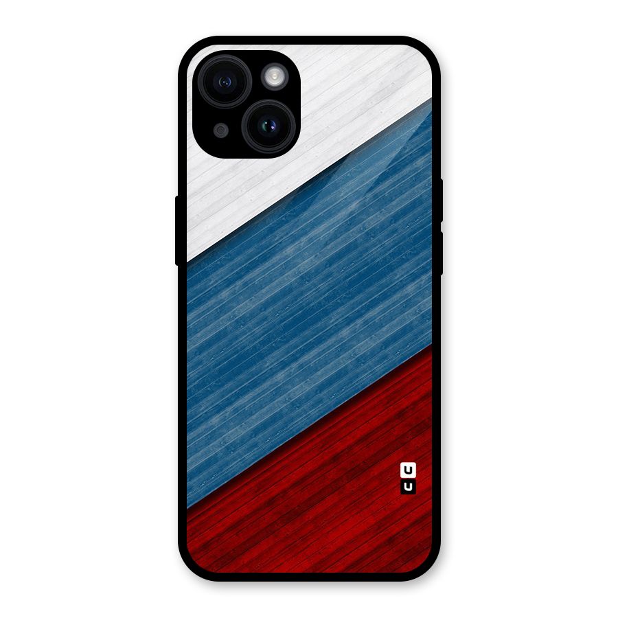 Slant Beautiful Stripe Glass Back Case for iPhone 14
