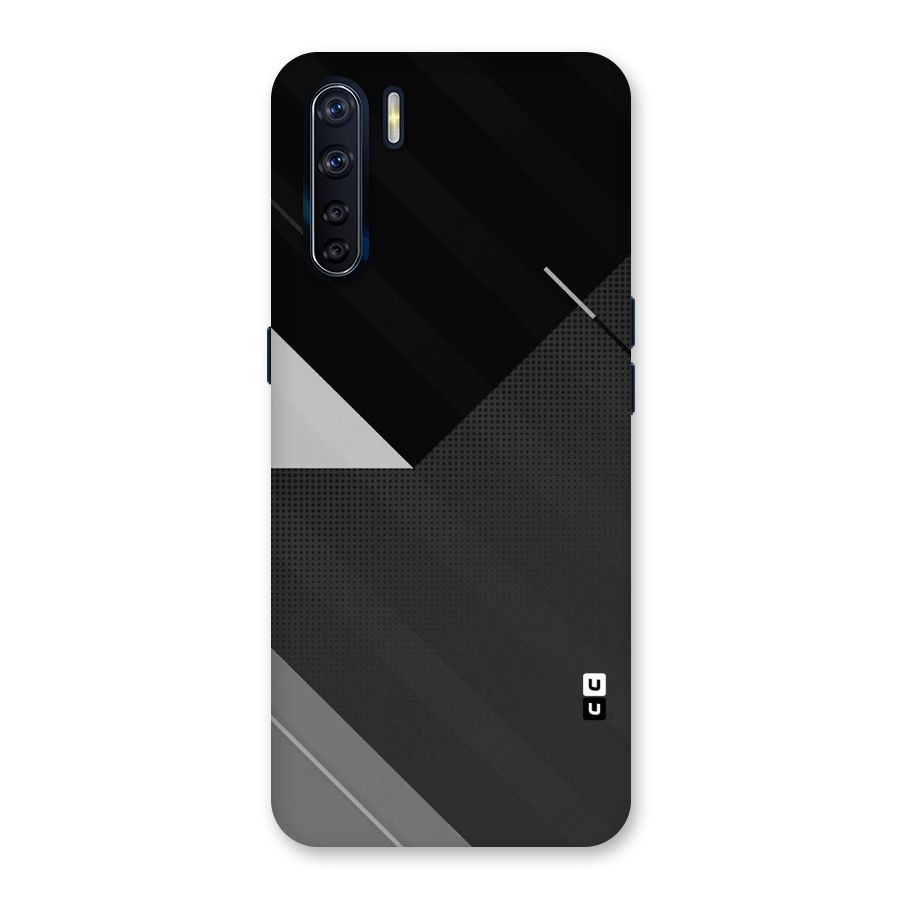 Slant Grey Back Case for Oppo F15
