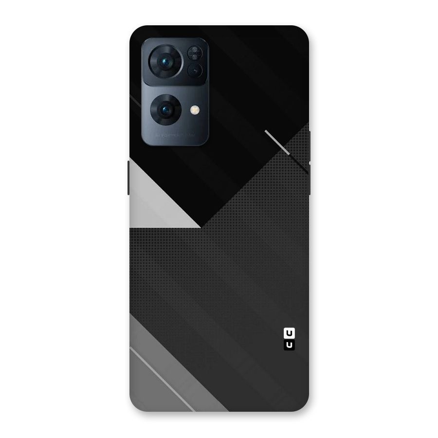Slant Grey Back Case for Oppo Reno7 Pro 5G
