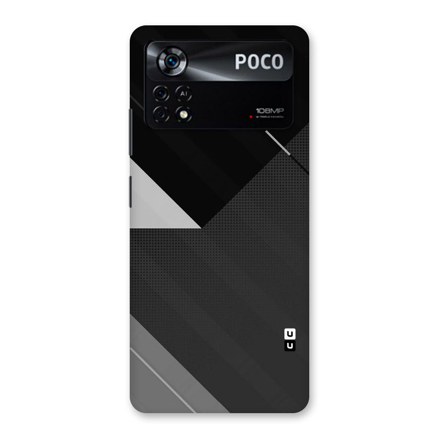 Slant Grey Back Case for Poco X4 Pro 5G