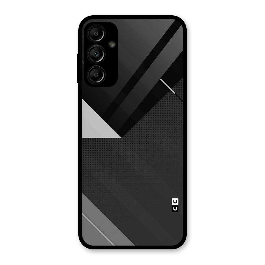 Slant Grey Glass Back Case for Galaxy A14 5G
