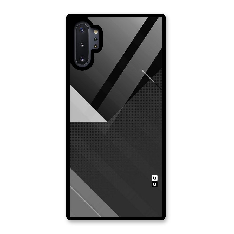 Slant Grey Glass Back Case for Galaxy Note 10 Plus