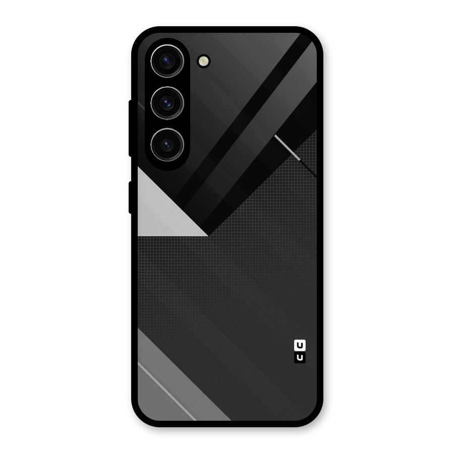 Slant Grey Glass Back Case for Galaxy S23