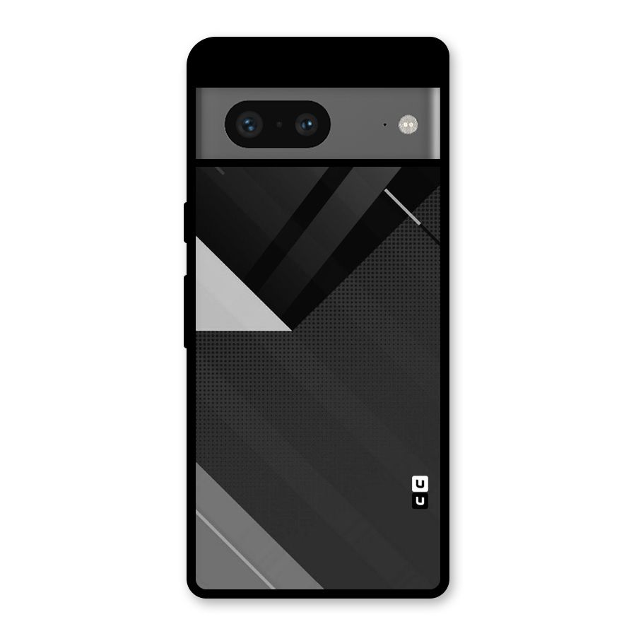 Slant Grey Glass Back Case for Google Pixel 7