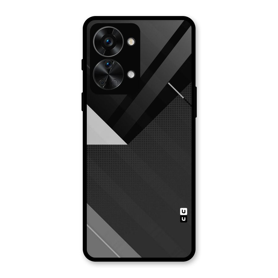 Slant Grey Glass Back Case for OnePlus Nord 2T
