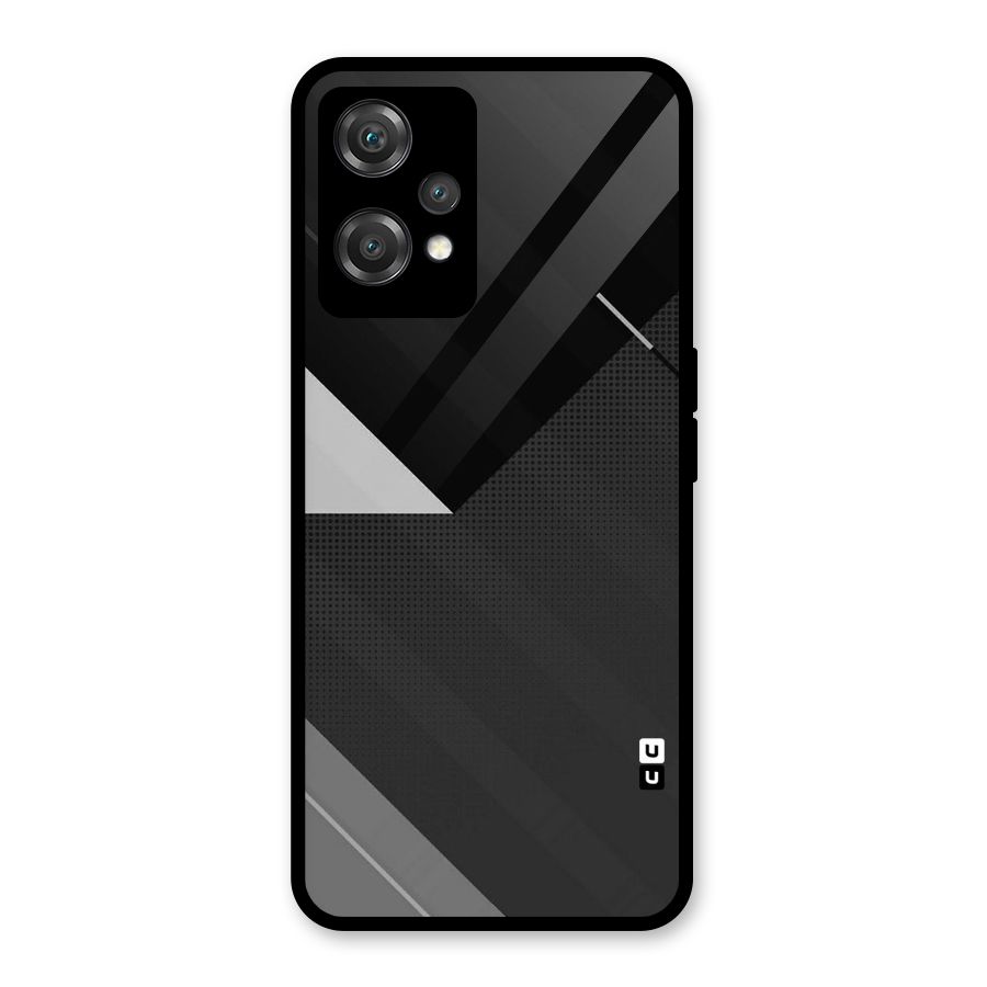 Slant Grey Glass Back Case for OnePlus Nord CE 2 Lite 5G