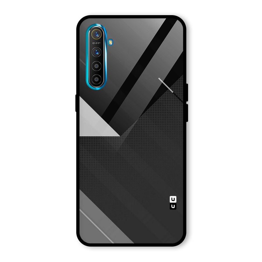 Slant Grey Glass Back Case for Realme X2