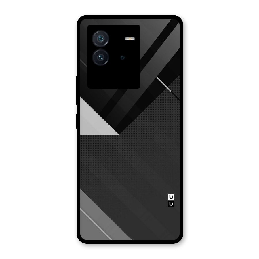 Slant Grey Glass Back Case for Vivo iQOO Neo 6 5G