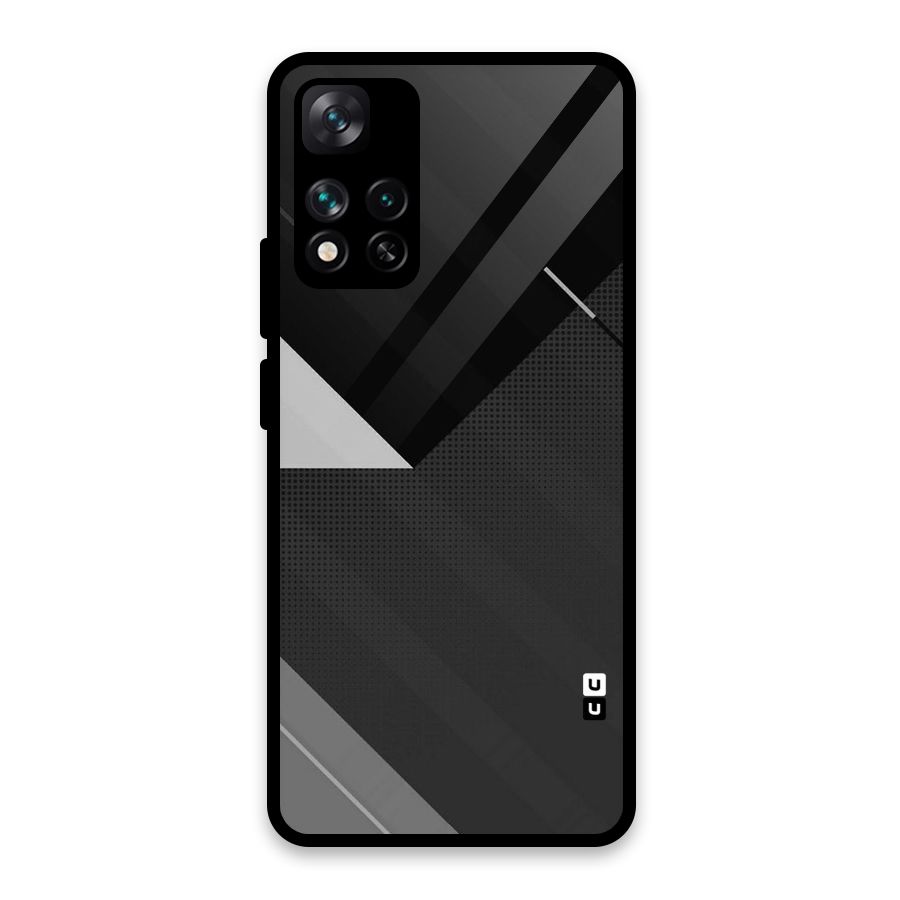 Slant Grey Glass Back Case for Xiaomi 11i 5G