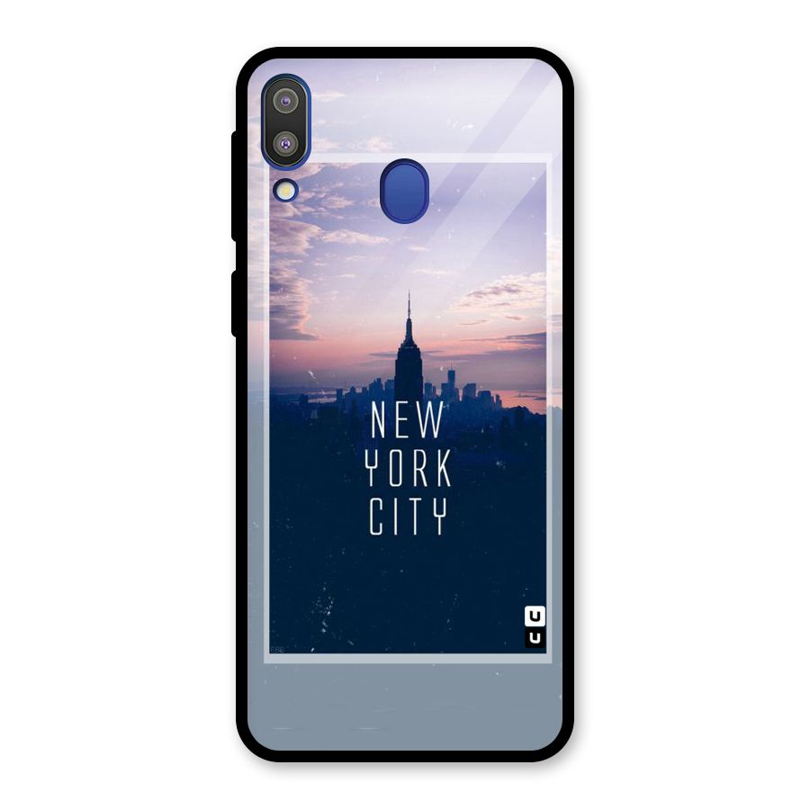 Sleepless City Glass Back Case for Galaxy M20