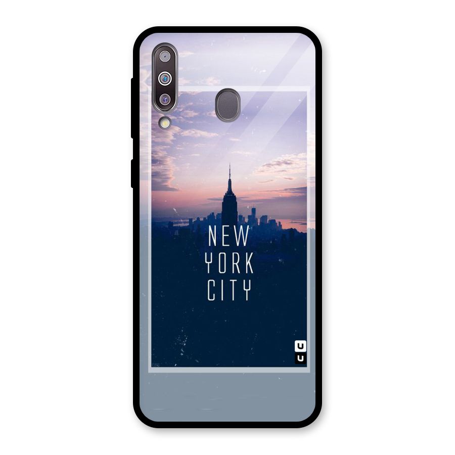 Sleepless City Glass Back Case for Galaxy M30