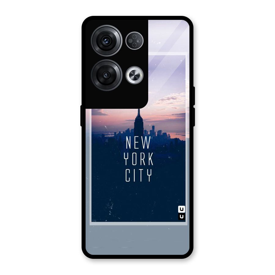 Sleepless City Glass Back Case for Oppo Reno8 Pro 5G