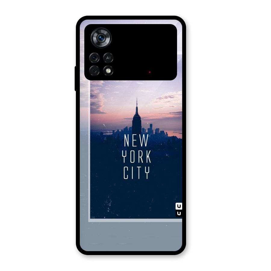 Sleepless City Glass Back Case for Poco X4 Pro 5G