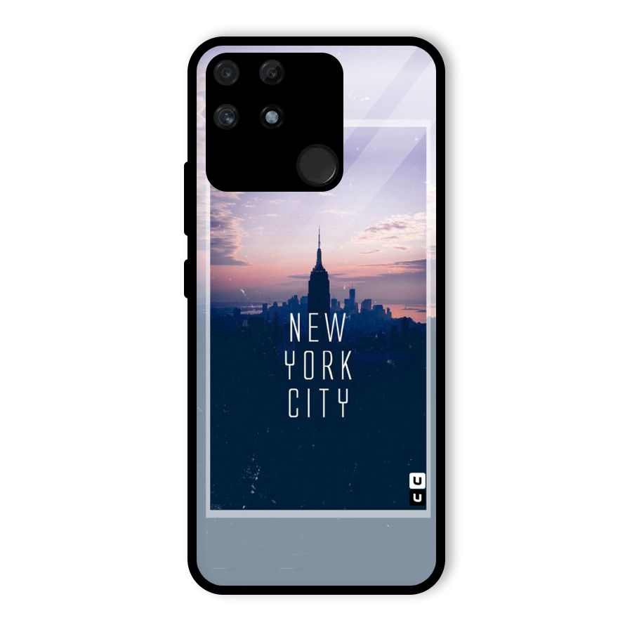 Sleepless City Glass Back Case for Realme Narzo 50A