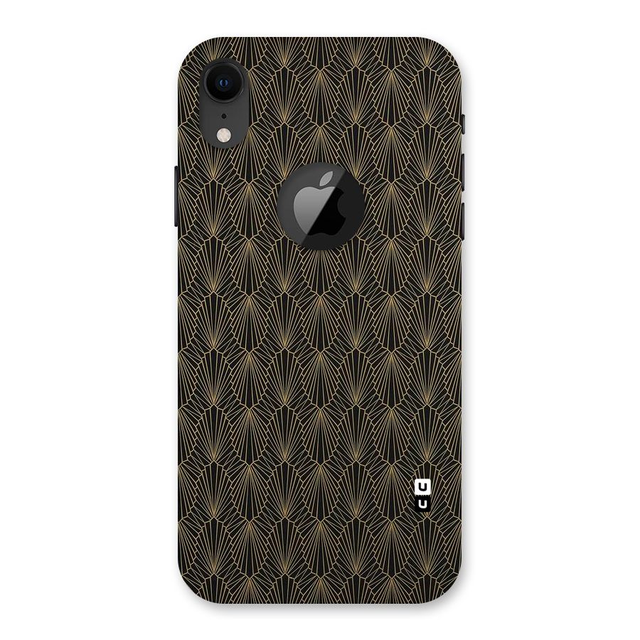 Small Hills Lines Back Case for iPhone XR Logo Cut
