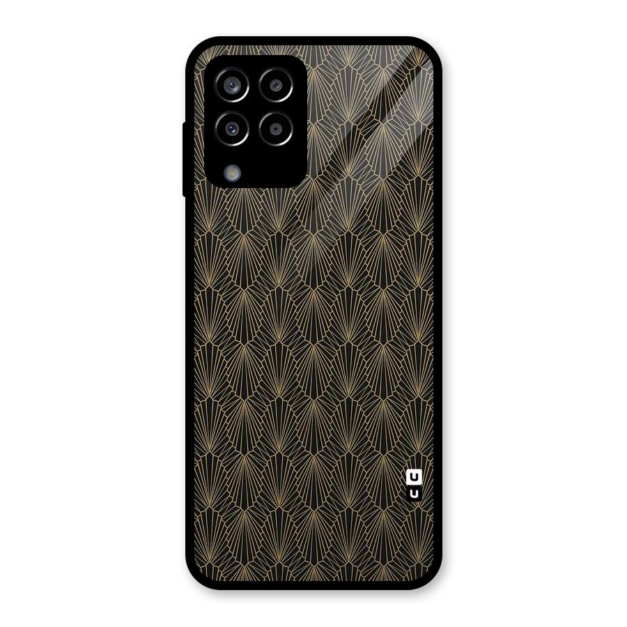 Small Hills Lines Glass Back Case for Galaxy M33