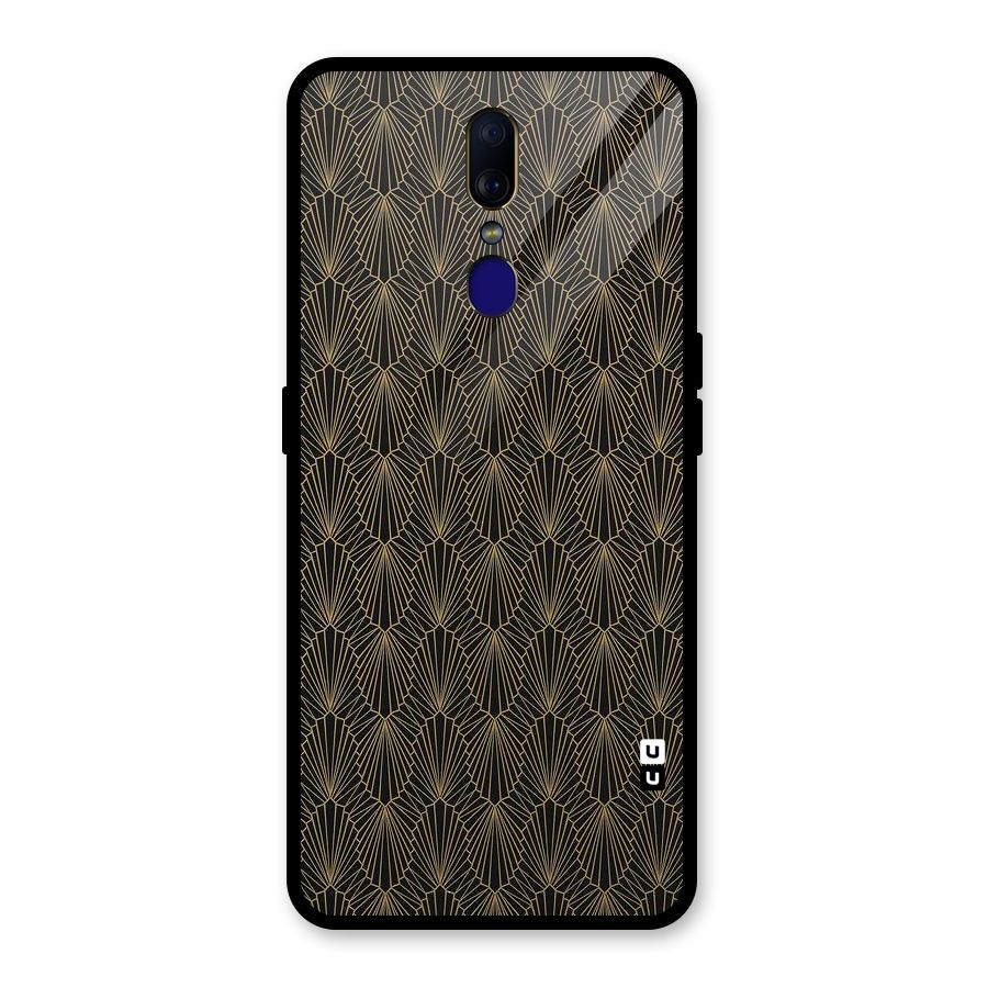 Small Hills Lines Glass Back Case for Oppo F11