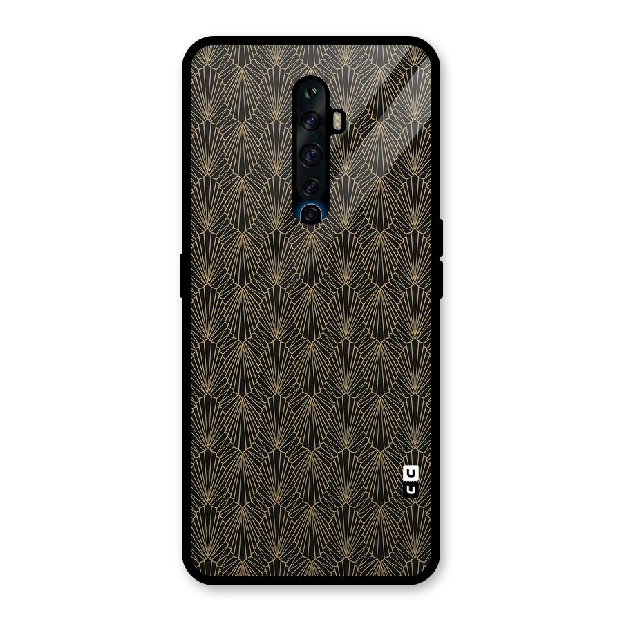 Small Hills Lines Glass Back Case for Oppo Reno2 F