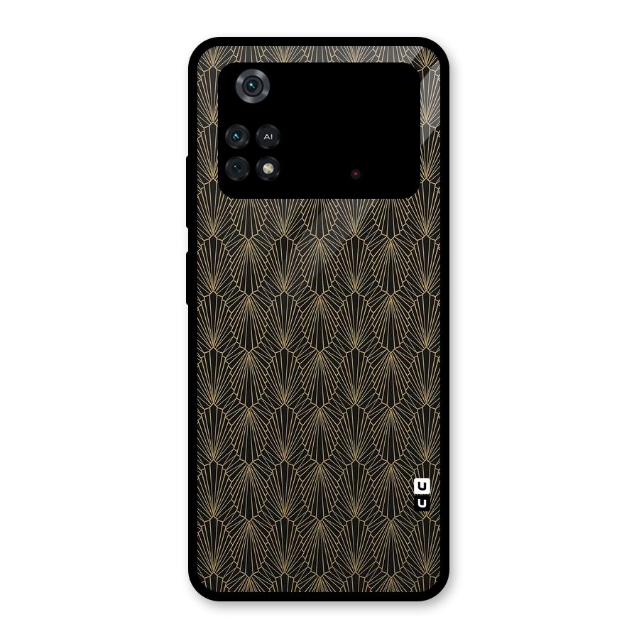 Small Hills Lines Glass Back Case for Poco M4 Pro 4G