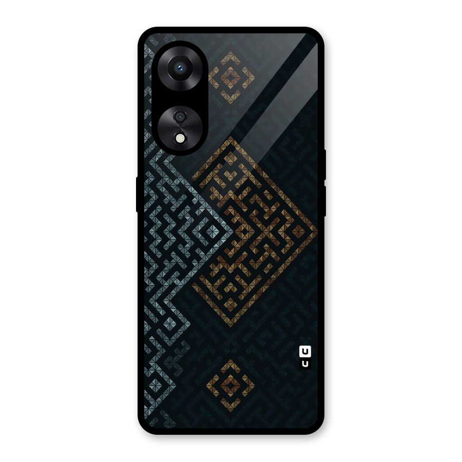 Smart Maze Glass Back Case for Oppo A78