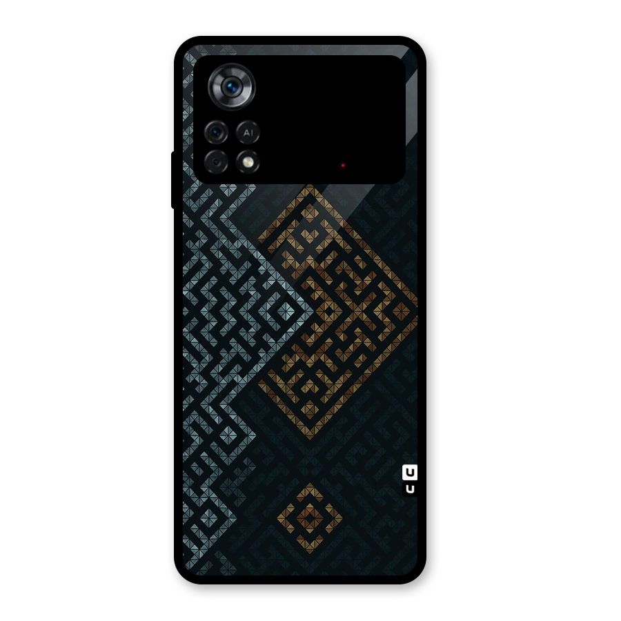 Smart Maze Glass Back Case for Poco X4 Pro 5G