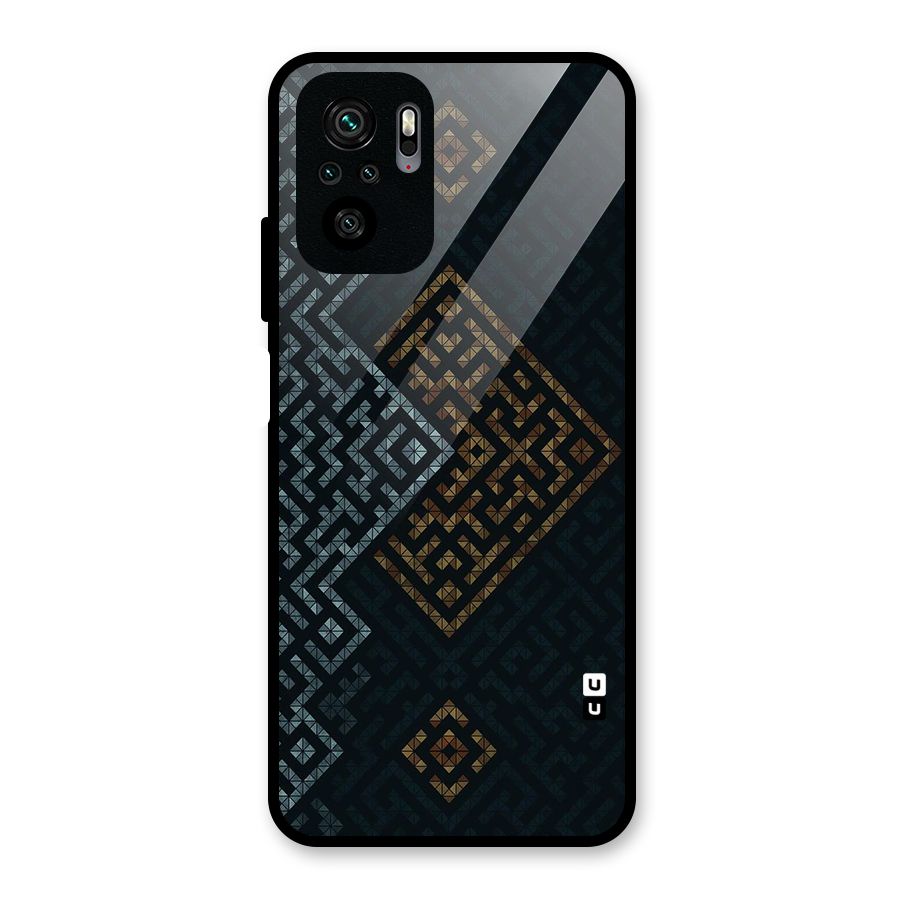 Smart Maze Glass Back Case for Redmi Note 10S