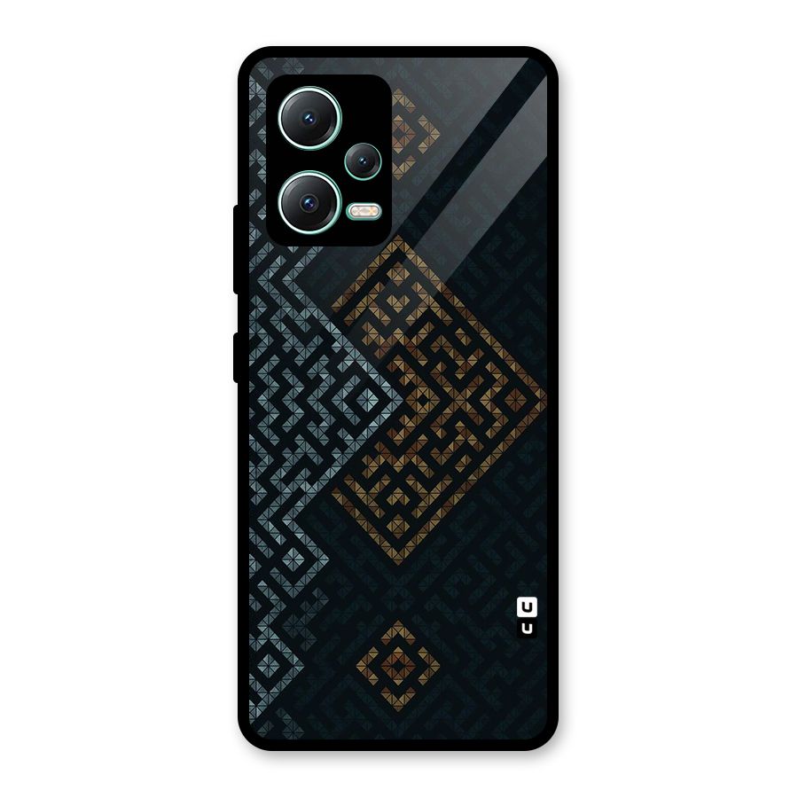 Smart Maze Glass Back Case for Redmi Note 12 5G