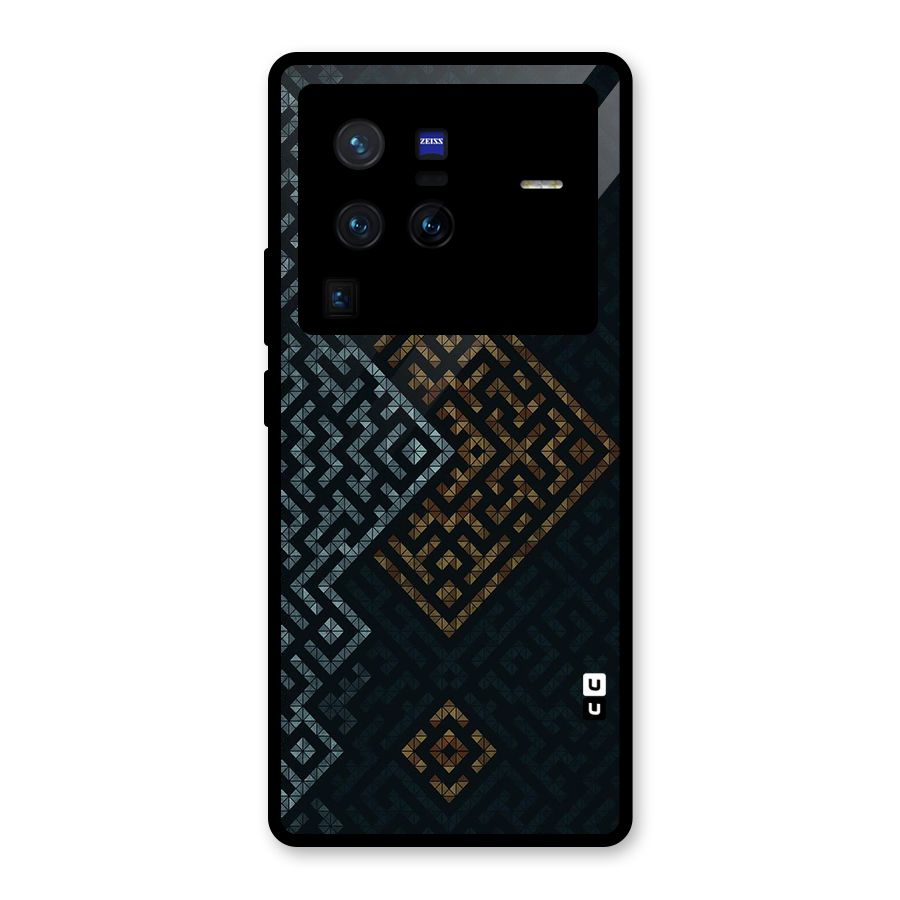 Smart Maze Glass Back Case for Vivo X80 Pro
