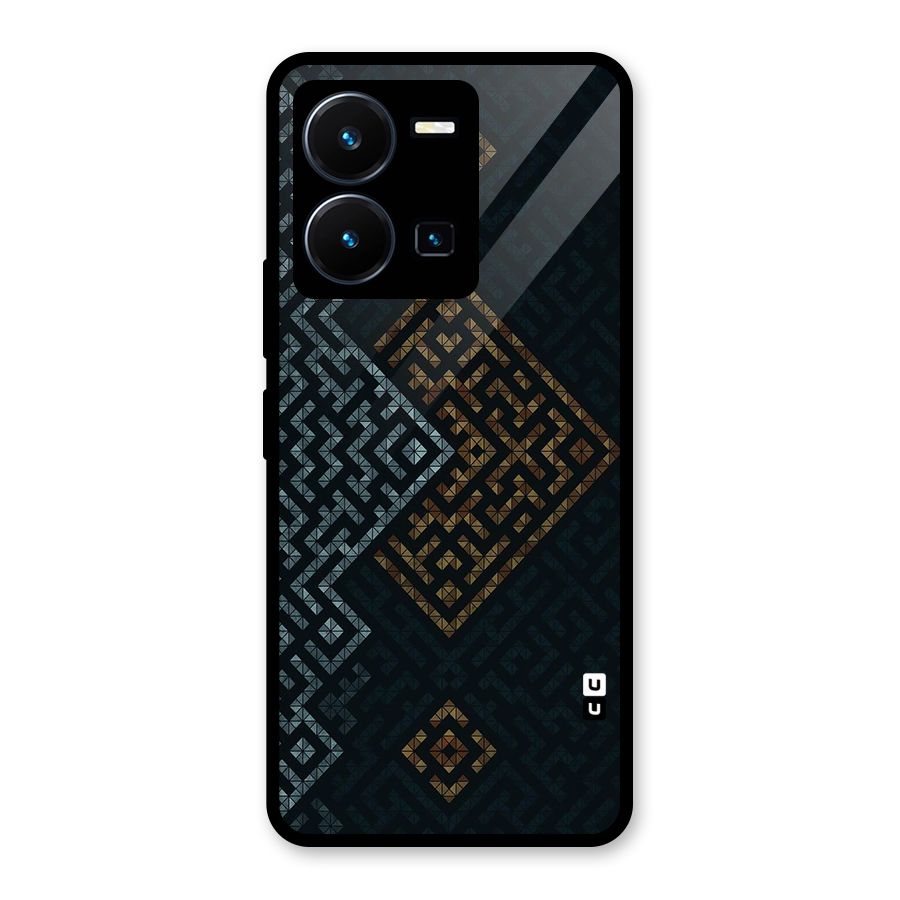 Smart Maze Glass Back Case for Vivo Y35