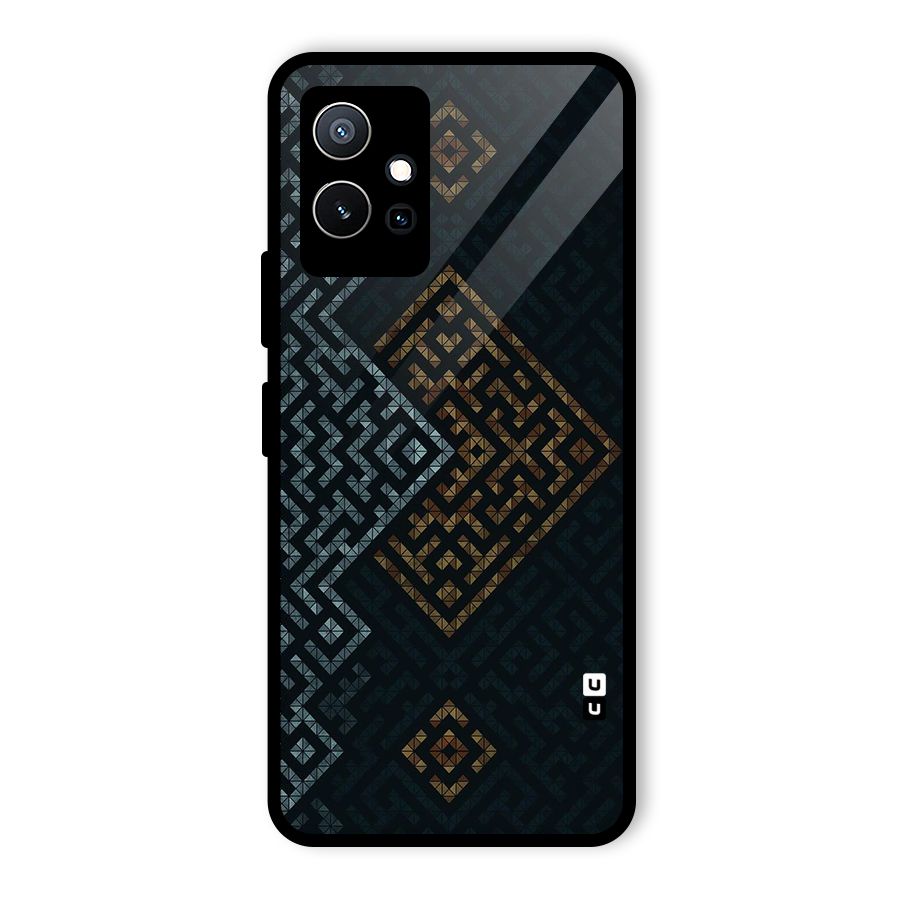 Smart Maze Glass Back Case for Vivo Y75 5G