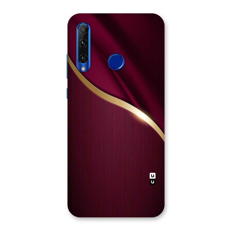 Smooth Maroon Back Case for Honor 20i