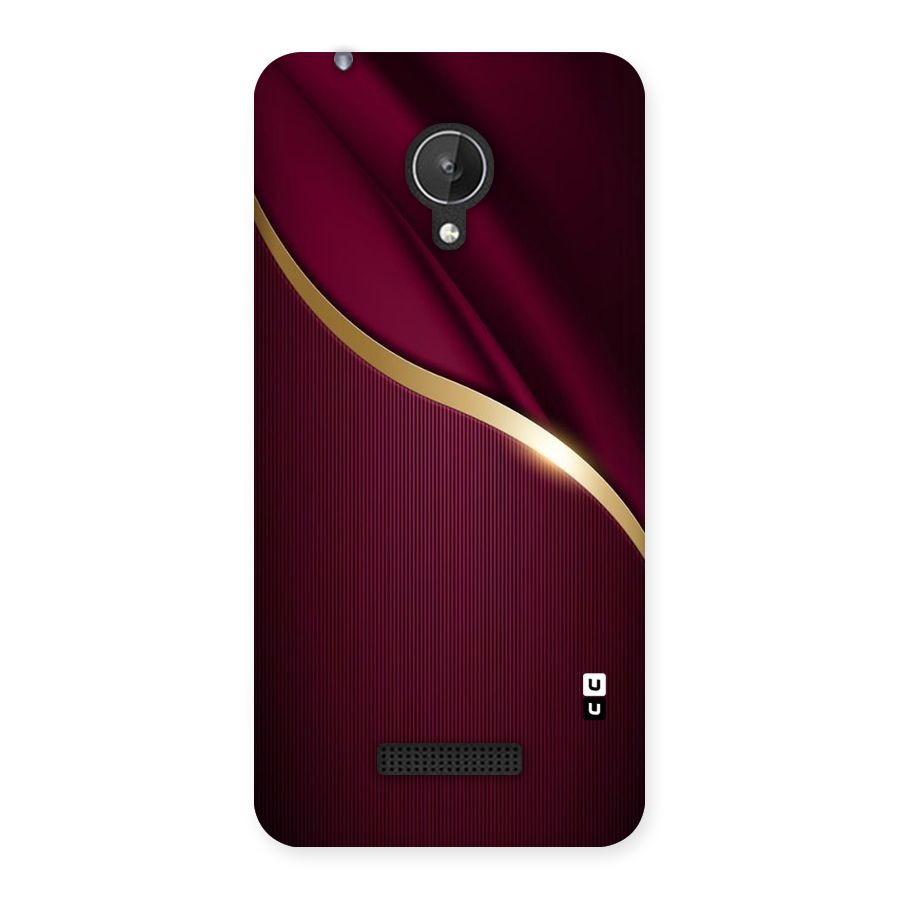 Smooth Maroon Back Case for Micromax Canvas Spark Q380